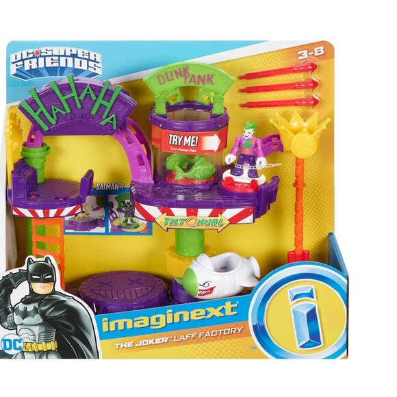 Fisher Price Imaginext DC Super Friends The Joker Laff Factory Figure Playset - Picture 1 of 6